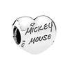   925 Silver Stitch Dumbo Mickey Snow White Charms Beads Fit Bracelet DIY Accessories Gifts