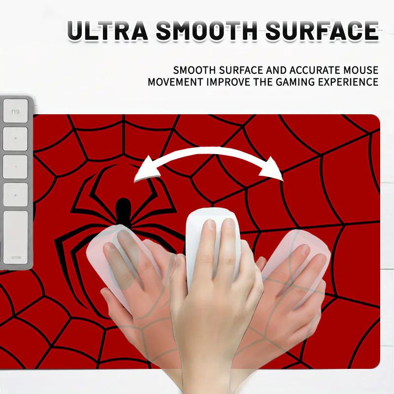 1PC spiderman web Oversized Mouse Pad - Non-Slip Rubber Base Perfect for Office School Esports Home Decor Desk Mat 250A