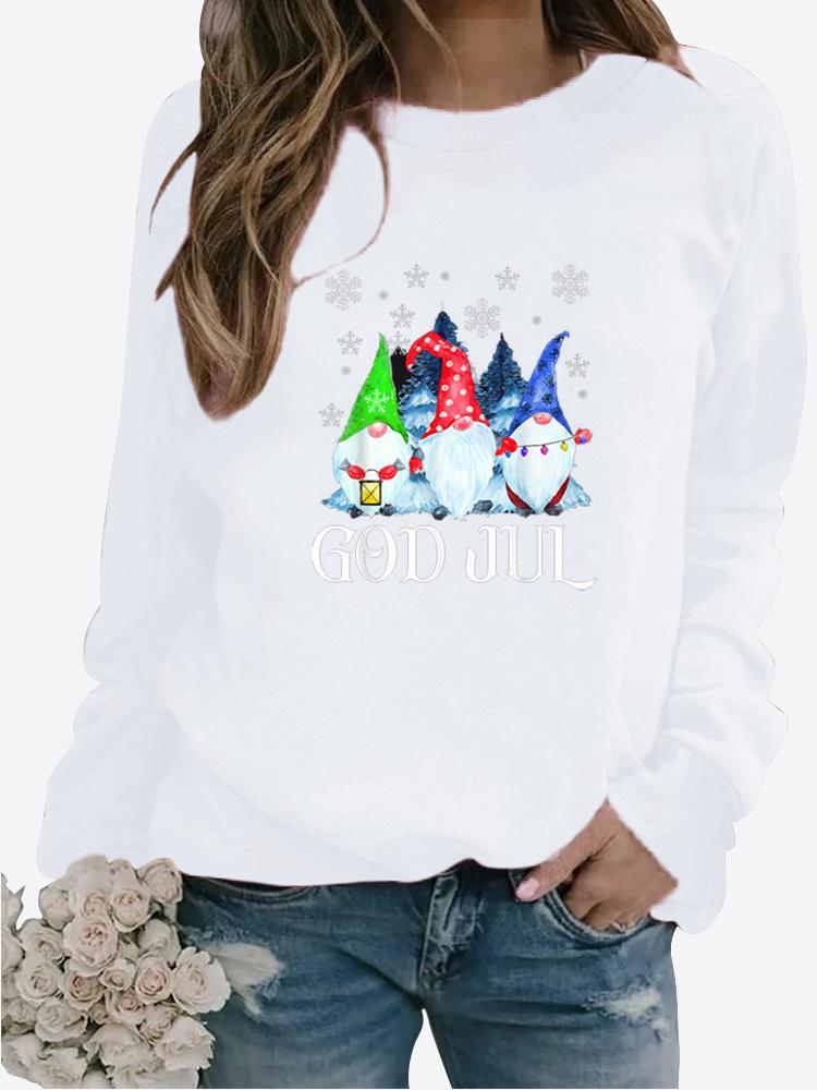 Женская осенне-зимняя одежда Повседневная толстовка с принтом LOVE Топы с длинными рукавами Футболка Женский пуловер с круглым вырезом Блузка Свитер с принтом XS белый