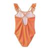 Star Girls Contrast Striped Ruffles One Piece Swimsuit