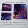 3Pcs Purple Forest Wolf Bedding Set 3D Print Luxury Soft Duvet Cover King Queen Twin Single Size Birthday Gift Bedroom Decora