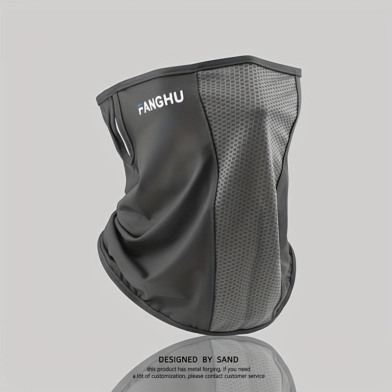 

Sport Sunscreen Mask Breathable Mesh Anti UV Cycling Face Cover Neck Gaiter Sun Protection Motocycle Fishing Ice Silk Mask темно-сірий колір