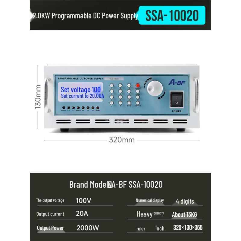 A-BF/Uncommon SSA Programmable DC Power Supply 600W-3000W for Electronics Aging and Maintenance
