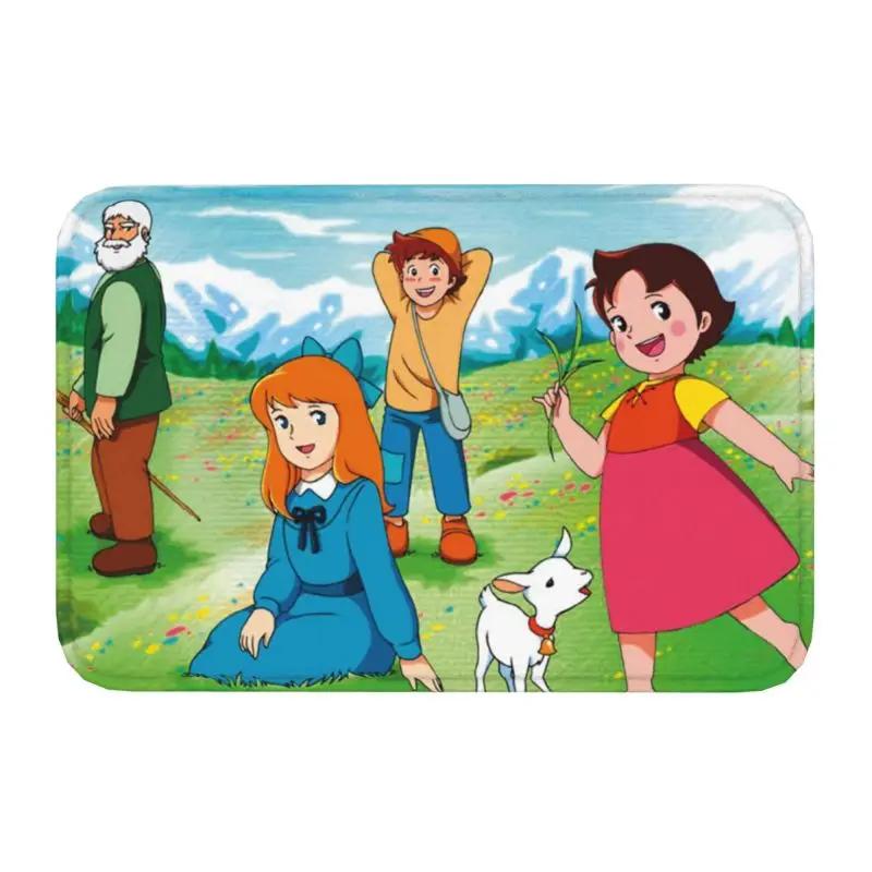 

Heidi la fille des Alpes paillasson anti-dérapant cuisine salle de bain tapis toilette sol porte entrée tapis tapis 120cm x 160cm