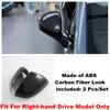 ABS Carbon Fiber Look Outside Rearview Mirror Decoration Stickers Cover Trim For BYD Sealion 7 Sea lion 07 EV 2024 2025