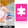Organisateur de plateau de puzzle Boîte à puzzle multifonctionnelle portable Support d'affichage Support de couvercle Porte-affiche pour table de maison Salle de classe