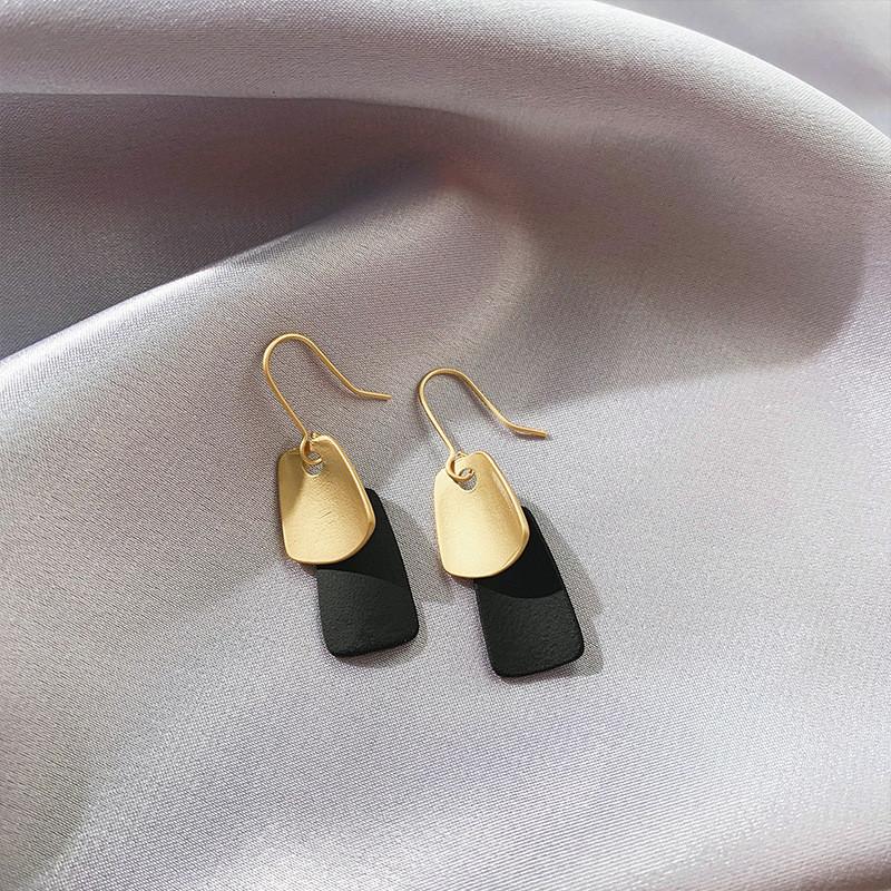 New Color Dangle Earring For Women Round Metal Crystal Brincos Sweet Wedding Party Fashion Jewelry Gift
