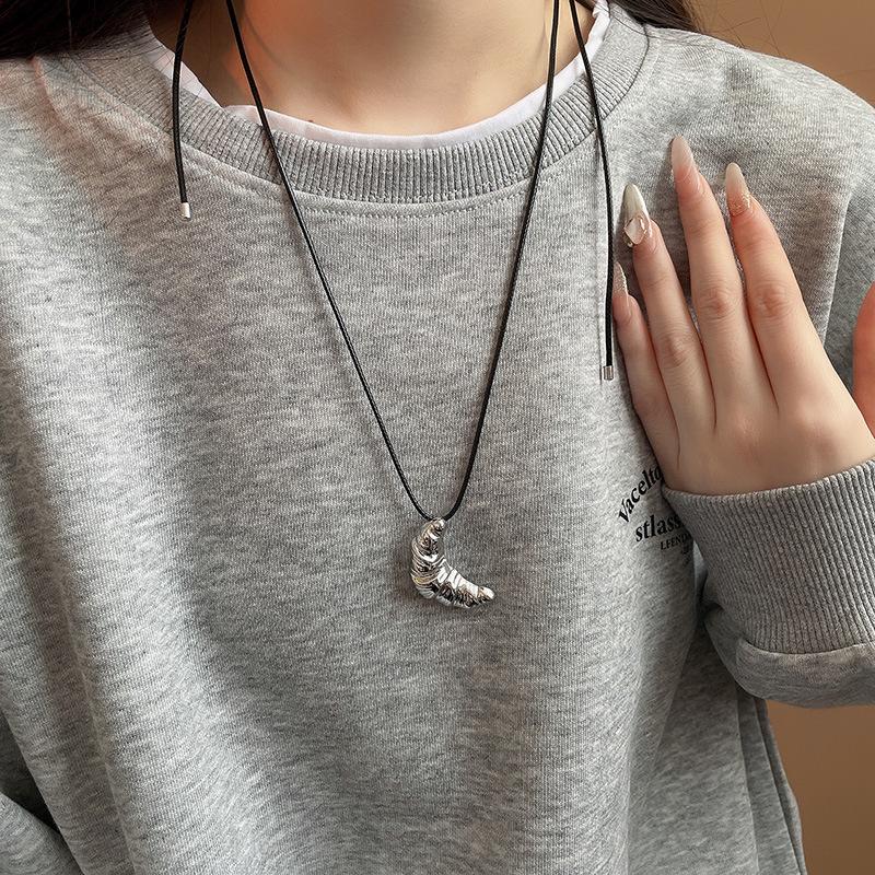 Геометрическое ожерелье-подвеска из вощеного шнура: Овал, Цветок, Сердце, Звезда