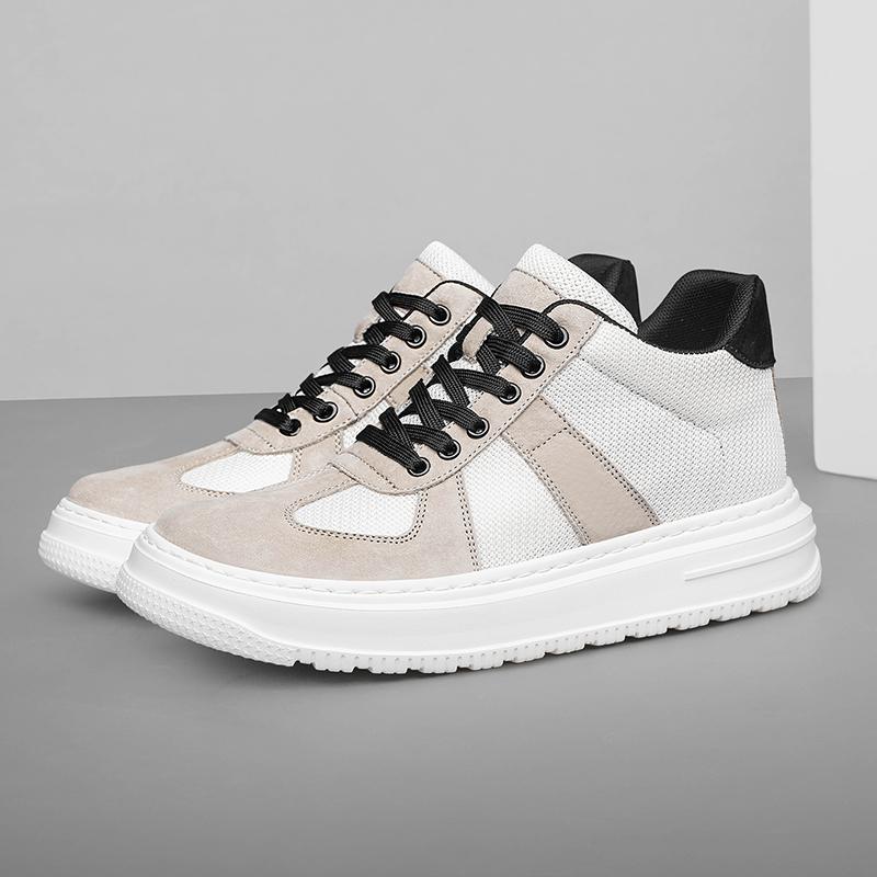 Fashion New Arrival Casual Leather Footwear Handmade Genuine Leather Men Ankle Boots Fashion Designer Man Walking Shoe High Top Sneakers