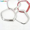 For Cadillac SRX 2010-2013 2014 2015 2016 Stainless Steel Car Inner Door Audio Speaker Frame Cover Trim Interior Accessories