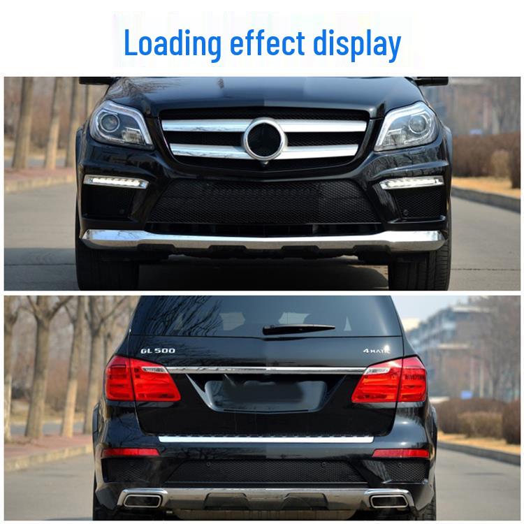 Chrome-Plated Decorative Strip for Mercedes-Benz GL500/GL550: Fog Light, Front Bumper, and Trunk Protector