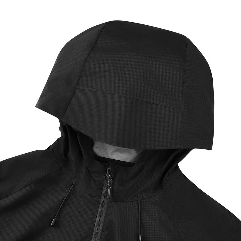 Skechers Basic Sports Series Comfortable Soft Hooded Zip Long Sleeve Jacket Women Jacket Carbon-Black P324W081-0018
