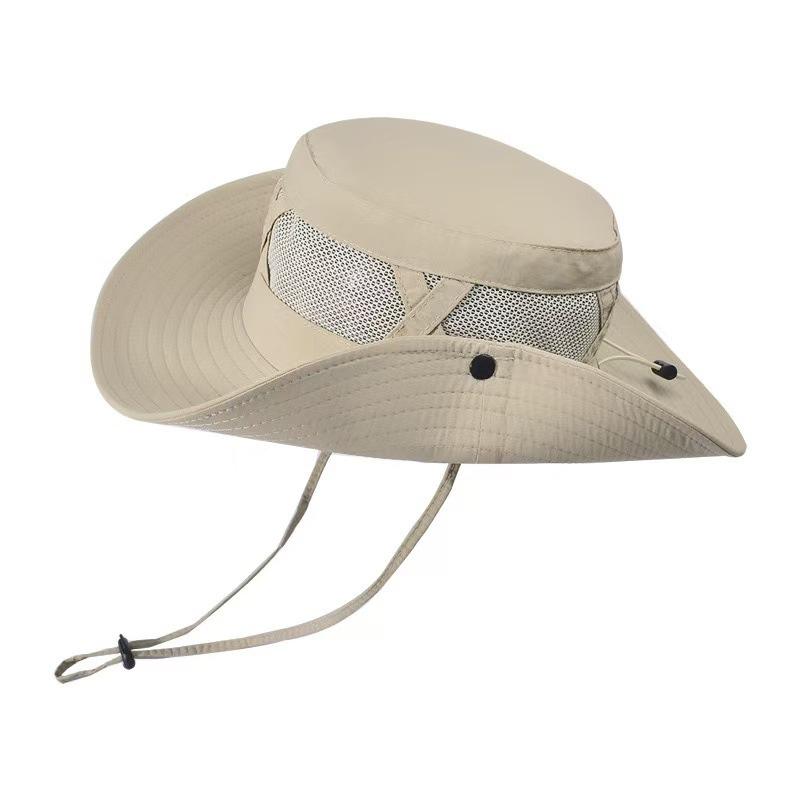 100% Nylon Spring/Summer Big Eaves Breathable Sunshade Fisherman Hat Men'S Sunscreen Sun Hat Fishing Hat