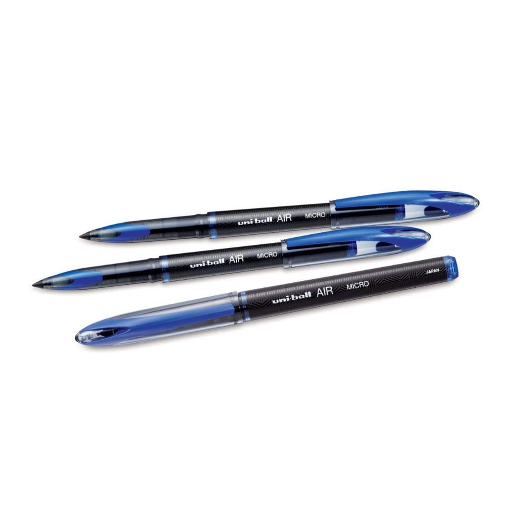 Uni-ball Air UBA188M 0.5 mm Roller Ball Pens Blue Ink Pack of 6 for Office Home & School Use