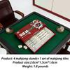 Draagbare Mahjong, Tafelspellen Draagbare Reisset 144 Stukken Chinese Mahjong Klassieke Traditionele Chinese Domino's Tafelspellen voor Thuis