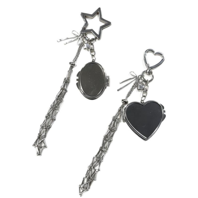 Personalized DIY Lipstick Net Bag Pendant with Star Accessory