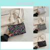 Chic Retro Square Shoulder Bag Sequin Medium Size Daily Street Style Handbag