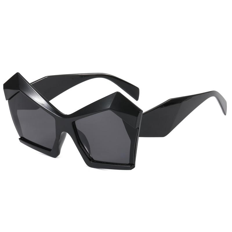 New Vintage Cat Eye Sunglasses Women Men Square Sun Glasses Big Eyewear  for Male Female Special Shaped Glasses