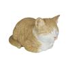 Ubia Sleeping Biscuit Tabby Cat, 20.5 X 12 X 11.6 Cm, Doll Figurine, Animal Ornament, Garden Decor, Cat, H14003-5