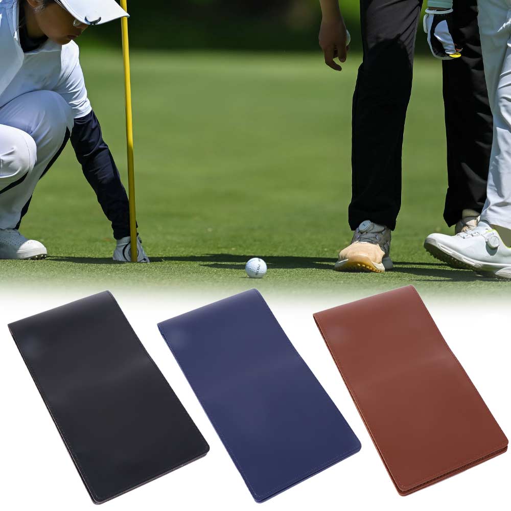 Yardage Book Golf Scorecard Holder PU Leather Score Notebook Golf Golf Score Book  Enthusiasts