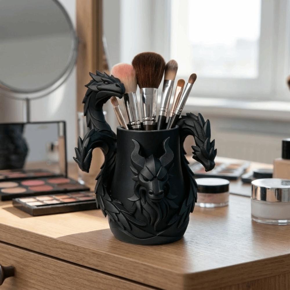 Multi-Functional 3D Printed Dragon Pen Holder Dragon-Shaped Pen Holder Holidays Gift