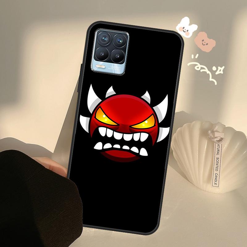 Geometry Dash para Realme 8 9 Pro Plus GT Neo 2 GT Master 9i 8i capa de telefone para OnePlus 9 10 Pro 9R Nord2