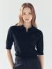 LORDLOAR Signature Collar Knit Black