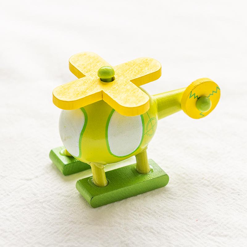 Kids Mini Wooden Cars Truck Aircraft Model Toy Montessori Wooden Education Colorful Vehicle Toys Simulation Cars Decoration Gift