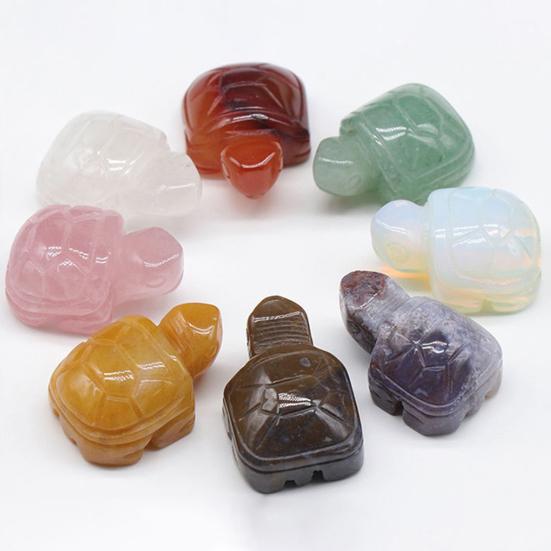 Módní realisticky vypadající dekorativní Ručně vyráběné figurky z drahokamů želvičky Kancelářské dekorace Ornament malé želvy