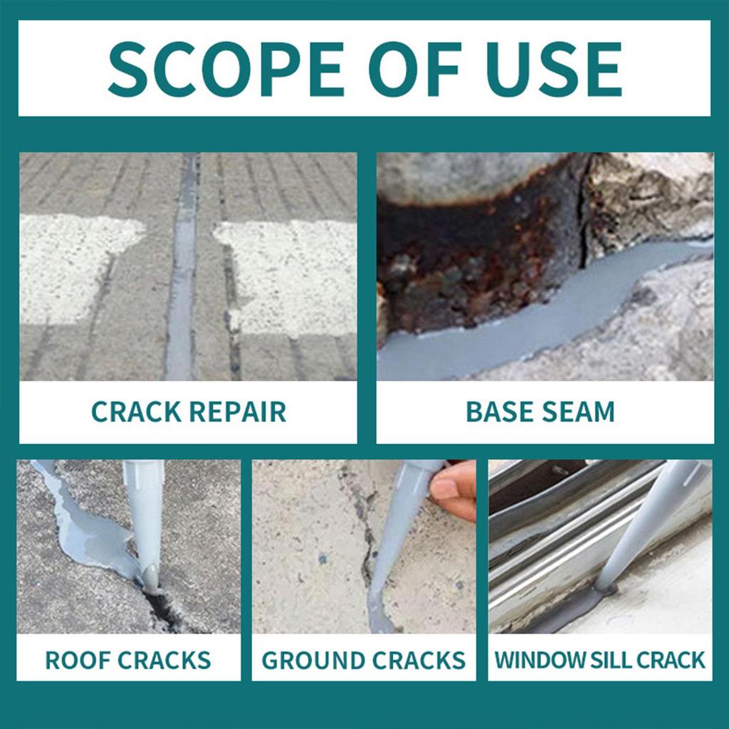 500ml Concrete Crack Sealant waterproof repair sealant Cement Crack Filler Strong Adhesive Caulking Glue Corners Leak Preventer