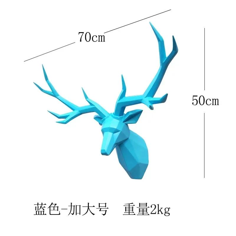 

AZ wall hanging decoration, animal statue, living room wall decoration, decorative deer sculpture, home interior decoration синій