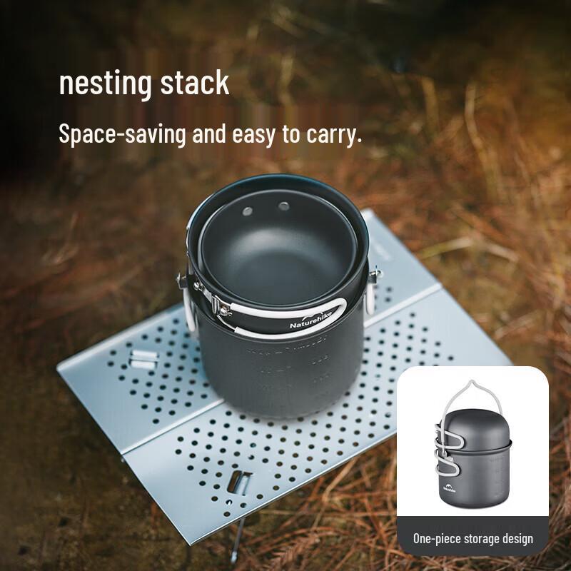 Naturehike 4-in-1 Upgraded Hiking Camping Cooking Set