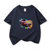 Graffiti Sports Car Graphic Tee Kids 100 Cotton Crew Neck Muticolor T Shirt Short Sleeve Breathable Top For Boys Girls Children