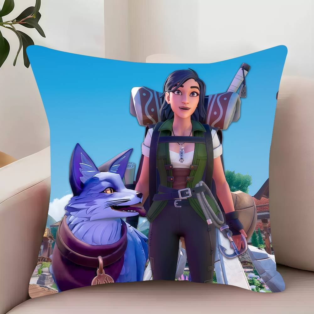 Game P-Palia Pillow Case Decor Protective Covers Comfortable soft for Sofa Living Room Home office 12x12Inch
