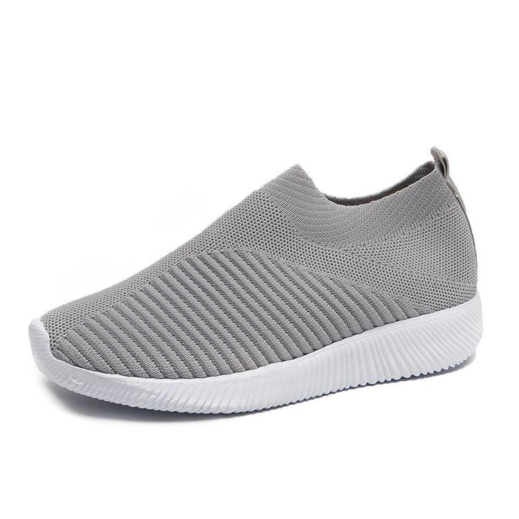 Mode Frühling Damen Lässig Strick Socken Sneaker Stretch Flache Slipper Frau Plateau Sneaker Damen Laufschuhe Damen Schuhe