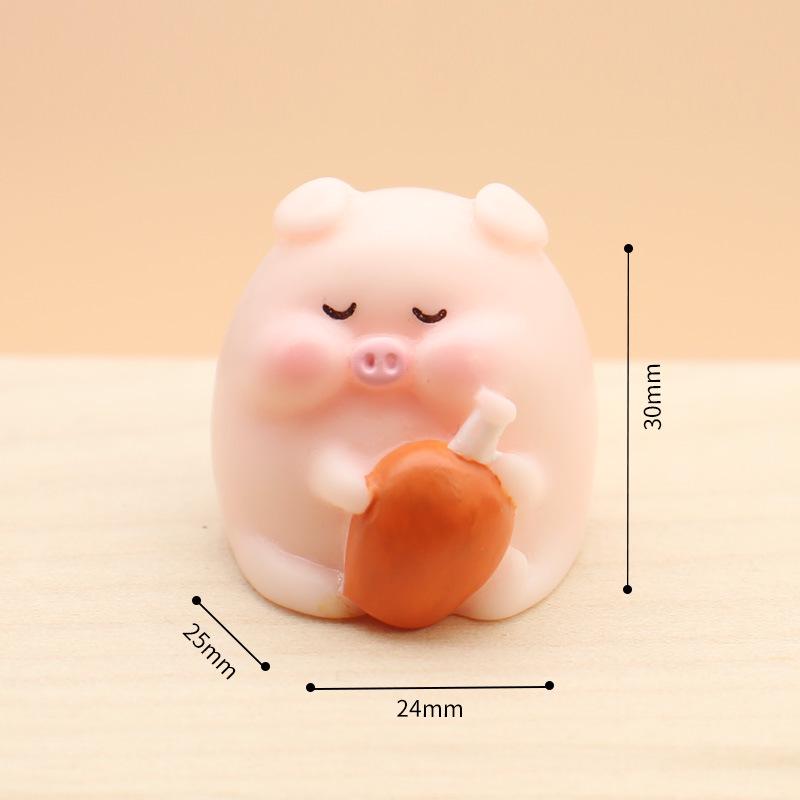 Car Console Cute Mini Pig Figurines - Home Decor Ornaments