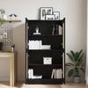 Bookshelf Black Oak Effect 82.5 X 30.5 X 150 Cm