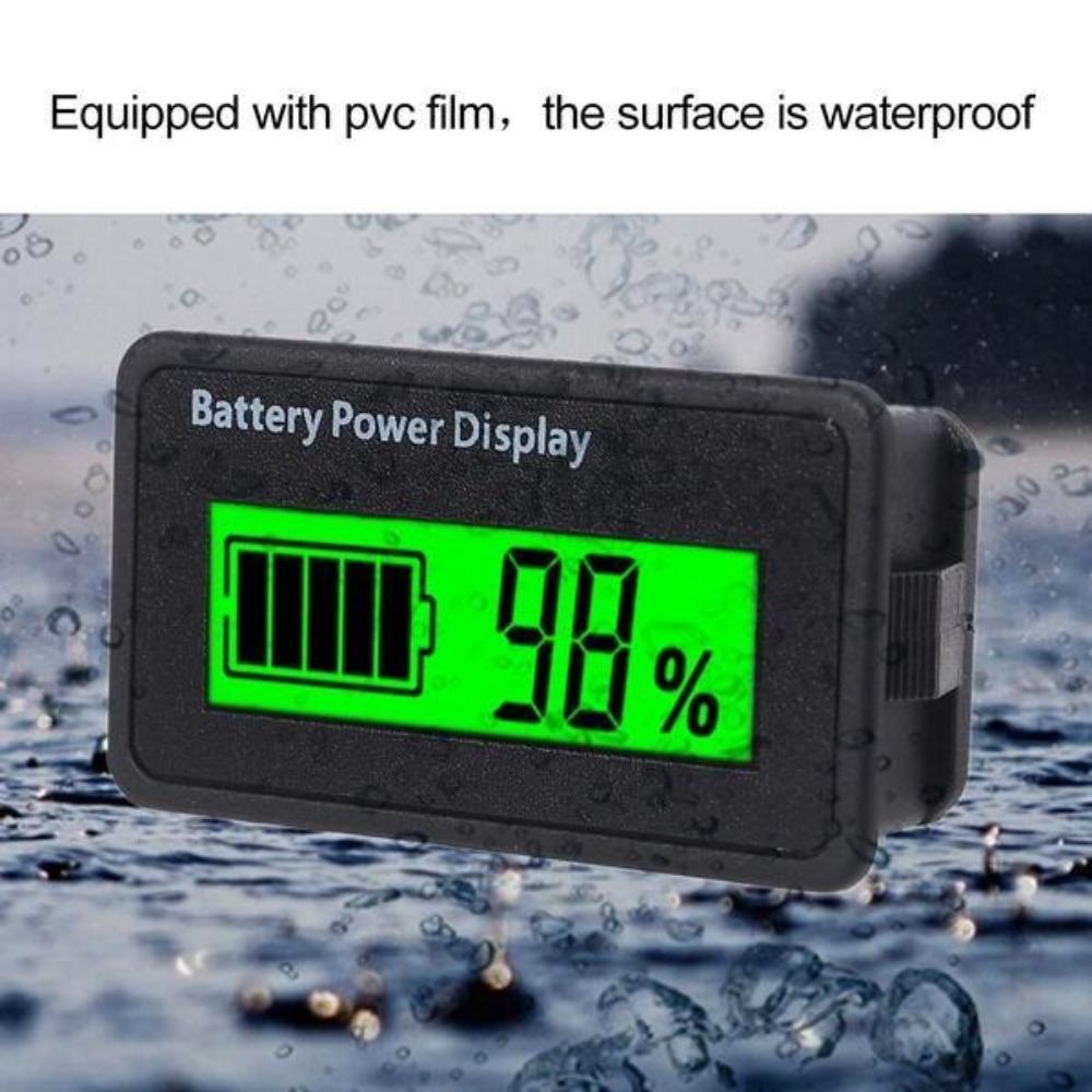 Universal LCD Battery Capacity Monitor 12V 24V 48V Digital Voltmeter for Car Motorcycle Lithium Lead-acid Battery