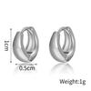 Stainless Steel 1 Pair Minimalist Huggie Hoop Earrings For Women Gold Color Tiny Round Circle 6/10/12mm Punk Unisex Rock Earring
