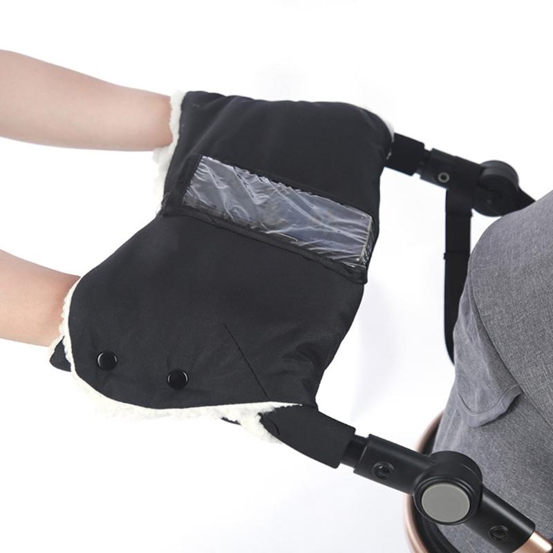Wind and Snow Resistant Gloves for Parents Warm Gloves for Strollers Durable Stay Comfortable While Pushing the Stroller