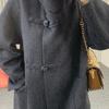 Neuer Temperament doppelseitiger Kaschmirmantel Stehkragen Slim-Fit Knopfleiste Wolljacke Pendler Kaschmirmantel