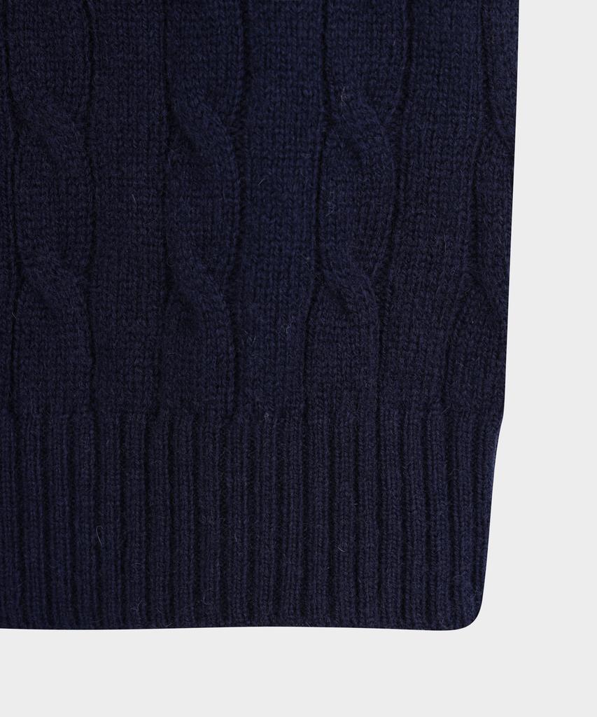BROOKS BROTHERS Shetland Cable Pullover Sweater (Navy) (Bbwrmog421)