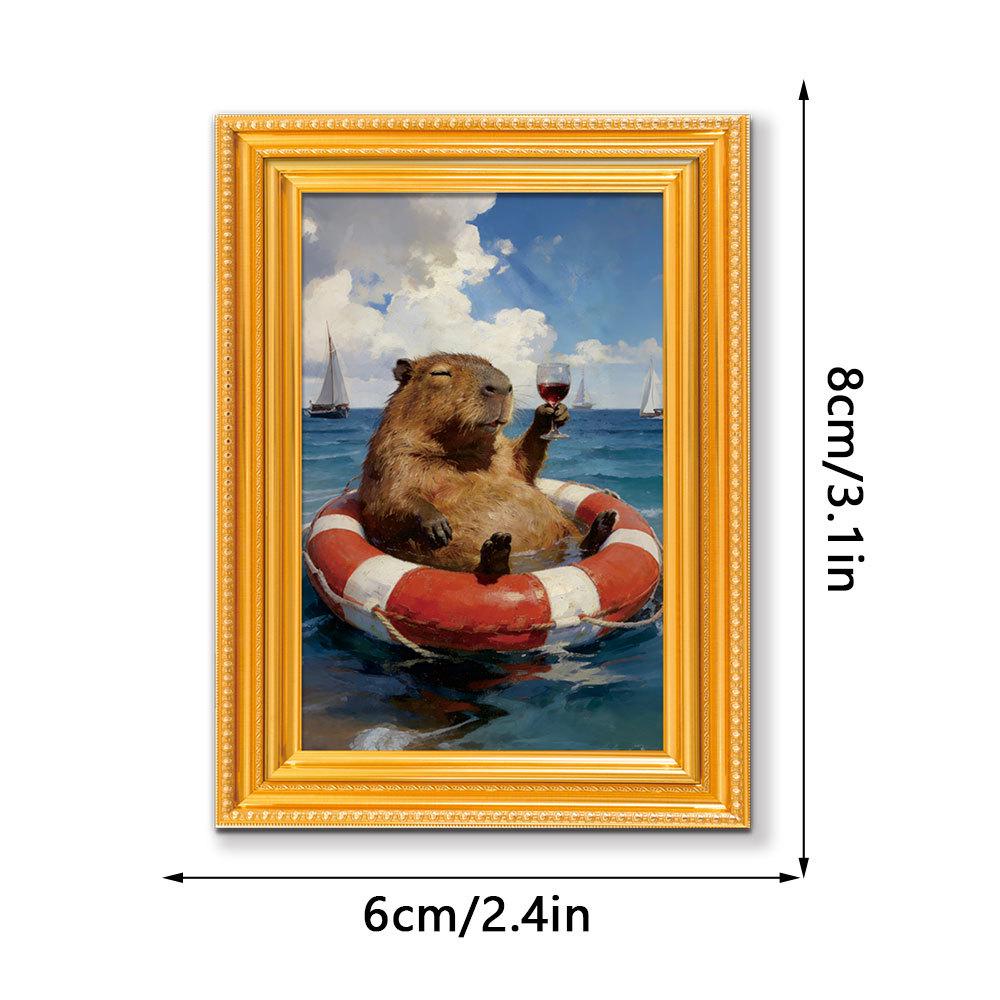 3D Wooden Photo Frame Poster Refrigerator Magnet - Creative and Quirky Decorative Magnet