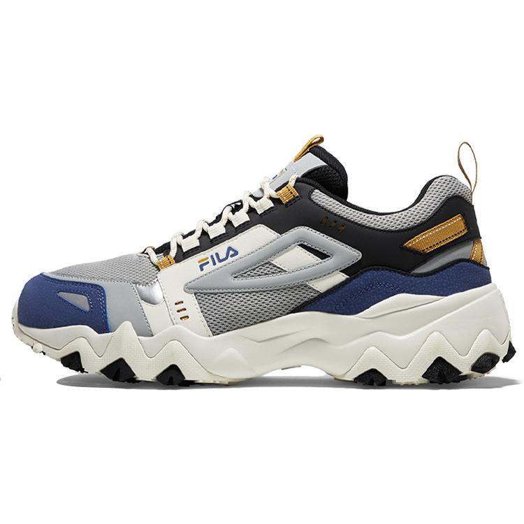 Fila Oakmont Abrasion Resistant Breathable Coverage Low Top Casual Shoes Men's Gray Blue (Unisex) Casual Shoes F12M031111FGC
