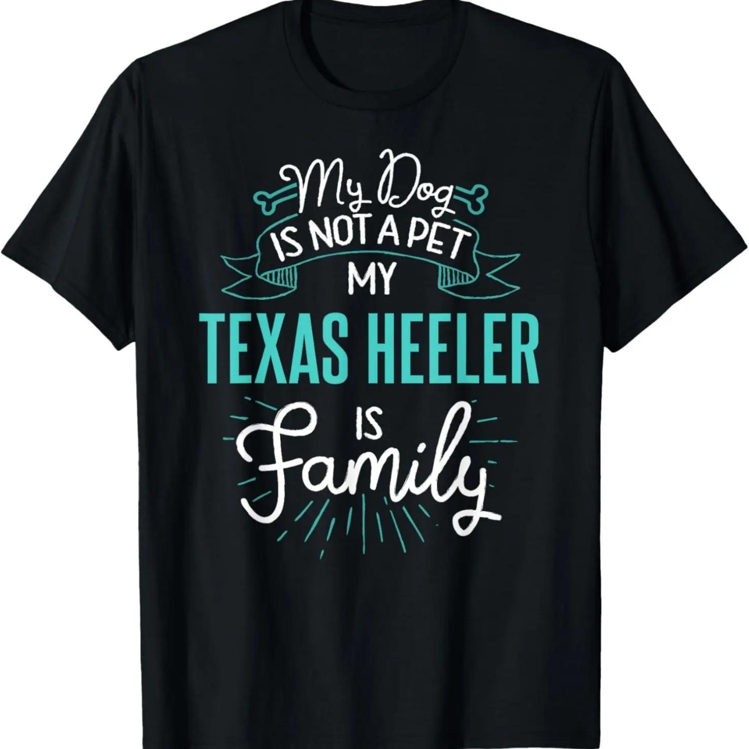 

Cute Texas Heeler Shirt Family Dog Gift for Women Men T-Shirt S чёрный