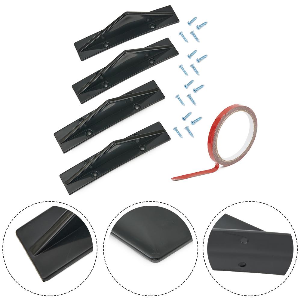 Brand New Right Rear Rear Diffuser Trim Cap Rear Diffuser Cap Parts Rear Bumper Diffuser Shark-Fin Trim Cap 4PCS/Set