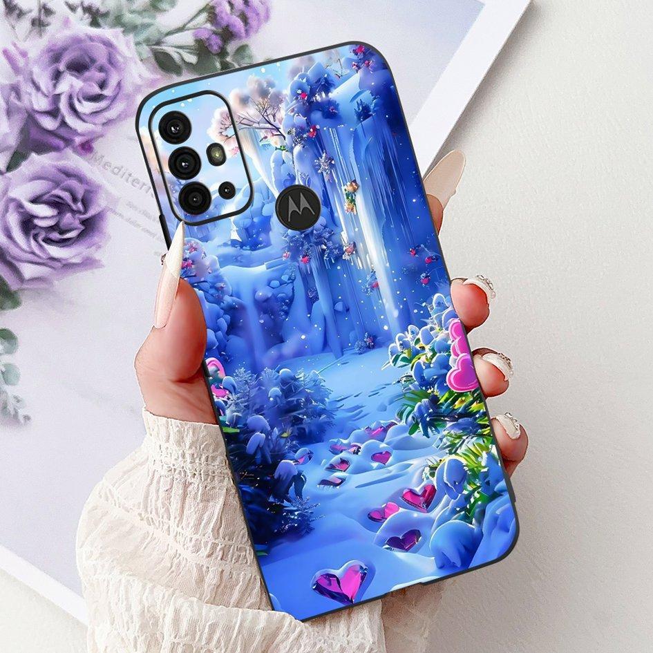 Case For Motorola Moto G30 G20 G10 Phone Cover New Fashion Flower Soft Silicone Matte Bumper on Moto G20 XT2128-1 G 10 G 30 Capa