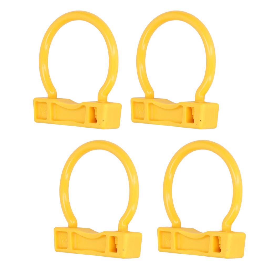 4 Stück Bullen Nasenring Nylon Gelb Hohe Elastizität Leichtgewicht Bauernhof Rinder Nasenring für Rinder M
