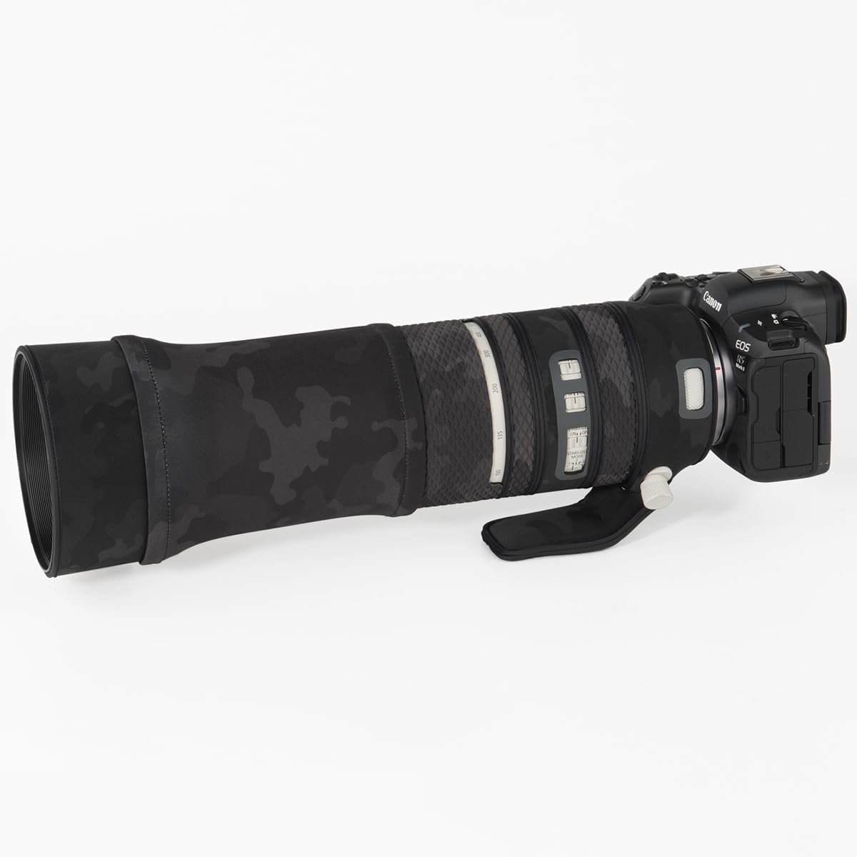

CHASING BIRDS Camouflage Waterproof Lens Coat for Canon RF L IS USM Rainproof Lens Protective Cover 100-500mm F4.5-7.1 Lens, (Dark)