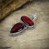 Red Labradorite Gemstone Handmade 925 Sterling Silver Jewelry Pendant 2.64" M-59